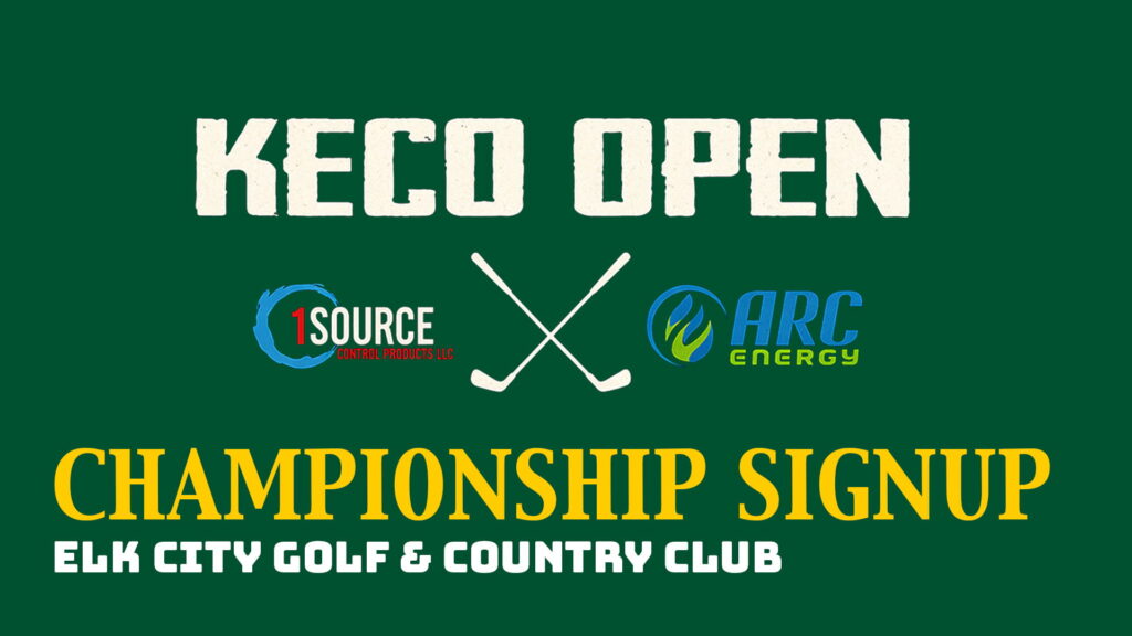 KECO Open championship flight signup button Elk City Golf and Country Club