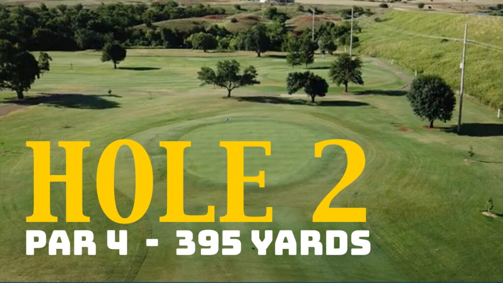 Elk City Golf and Country Club hole 2 par 4 395 yards KECO Open
