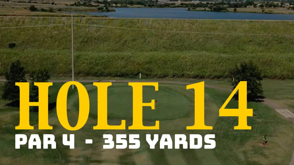Elk City Golf and Country Club hole 14 par 4 355 yards KECO Open