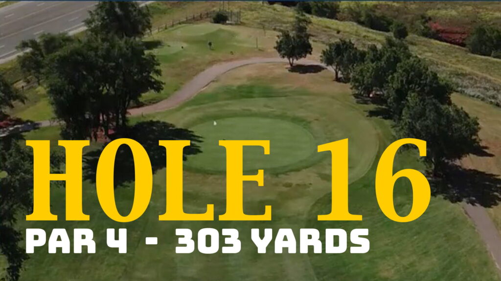 Elk City Golf and Country Club hole 16 par 4 303 yards KECO Open